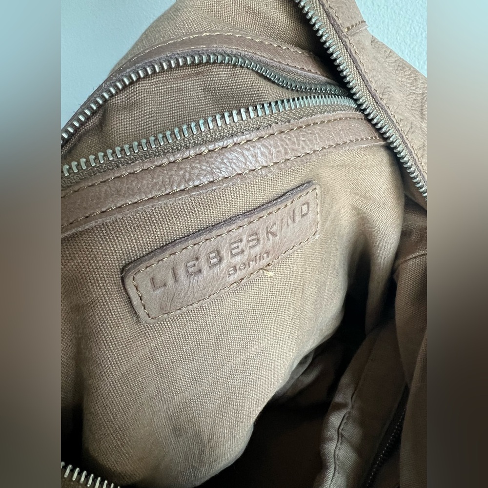 Liebeskind gorgeous quality Soft Taupe Brown Leather Satchel - Picture 6 of 12